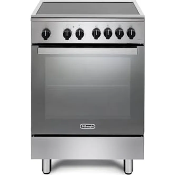 De'Longhi DMX 64 INL, Elektroherd Induktion mit 4 Brennern, Umluft und Dampf, 60x60 cm, Edelstahl