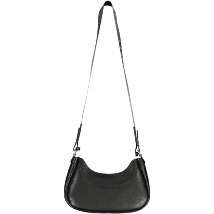 Armani Exchange Wave Hobo S, Umhängetasche aus robustem Polyurethan, Schwarz mit geräumigen Innenfächern und verstellbarem Trageriemen – Bild 2