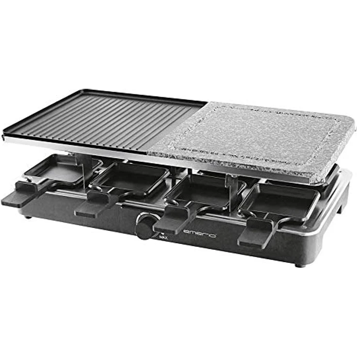 Emerio RG-110035 Raclette-Grill, Antihaftbeschichtet, 1400 Watt – Bild 2