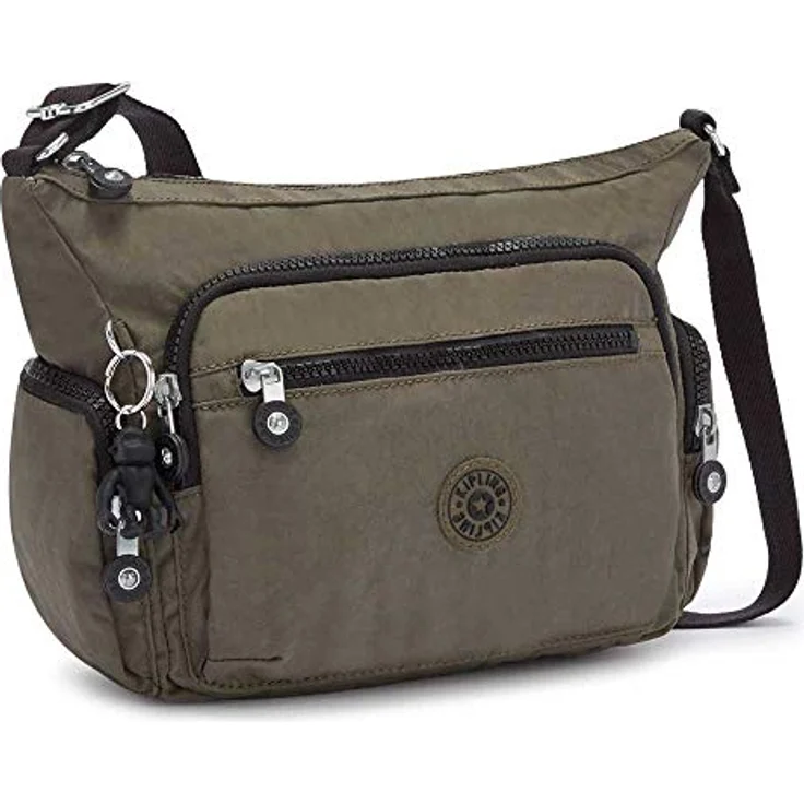 KIPLING Umhängetasche Basic Eyes Wide Open, Crossbody Tasche in Green Moss, mit verstellbarem Schulterriemen und mehreren Fächern – Bild 3