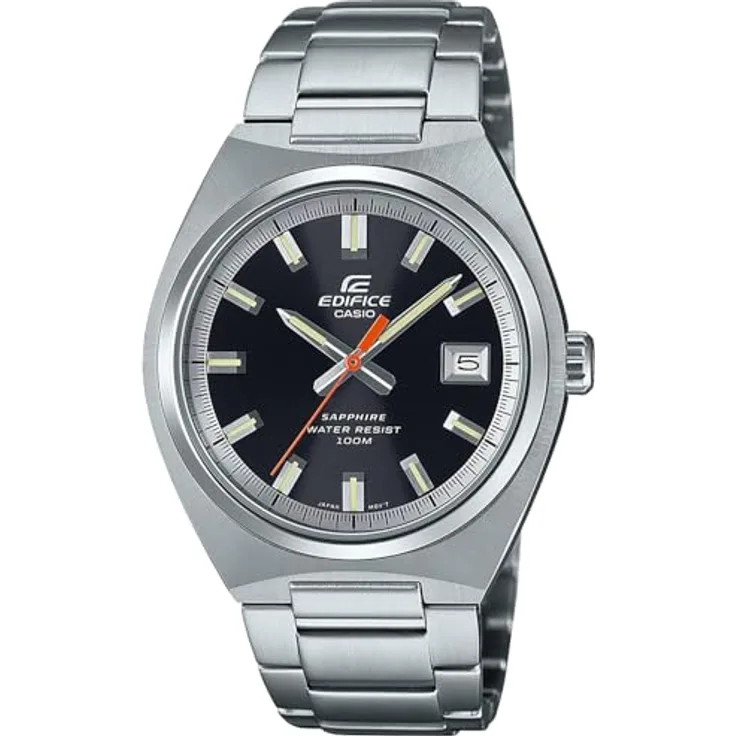 Casio EFB-109D-1AVEF Herren Armbanduhr, Edelstahlband, Schwert Zifferblattfarbe