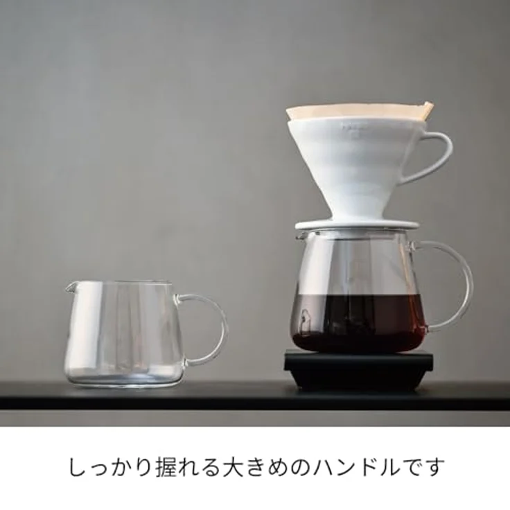 Hario V60 Barista Server, Kaffeekanne aus Glas mit 600ml Fassungsvermögen, transparent – Bild 2
