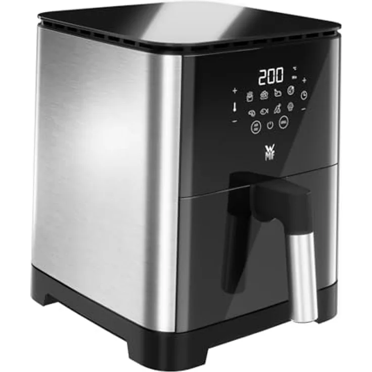 WMF Multi Taste Heißluftfritteuse, Airfryer, 1550 W, 0,8kg für 4-6 Personen, gesundes Frittieren, Dörren, Grillen, Heissluftfriteuse mit 8 Programmen, 4,2l Air Fryer, schwarz