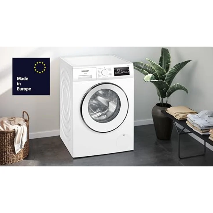 Siemens WM14N226, Freistehende Waschmaschine mit 8 kg Kapazität, Geräuschklasse A, weiß – Bild 2