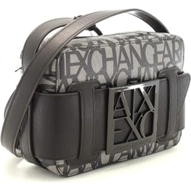 Armani Exchange Umhängetasche 20 cm, Baumwolle, schwarz – Bild 8