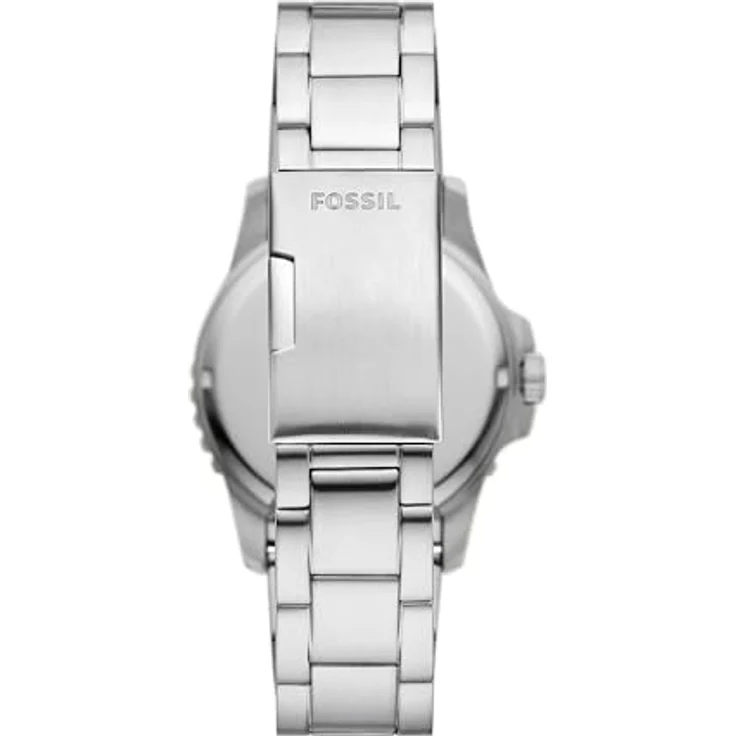 Fossil Herrenuhr Fossil Blue Dive Quarz/3 Zeiger Datum Uhrwerk 42 mm Gehäusegröße mit Edelstahlarmband FS6033 – Bild 2