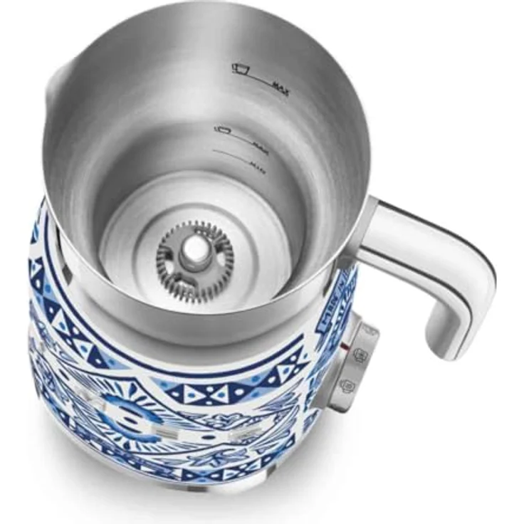 Smeg Milchaufschäumer MFF01DGBEU Dolce&Gabana, elegantes Design, blauer Farbton – Bild 4