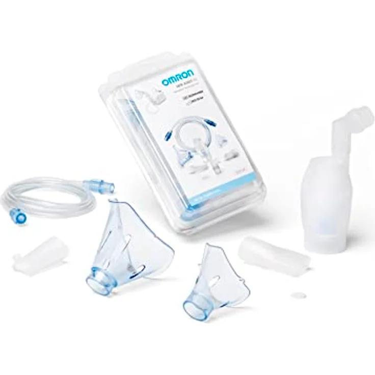 OMRON YearPack Verneblerset Zubehörset für Kinder und Erwachsene für OMRON X102 Total und OMRON X101 Easy Inhalationsgeräte, OMRON Original Zubehör – Bild 1