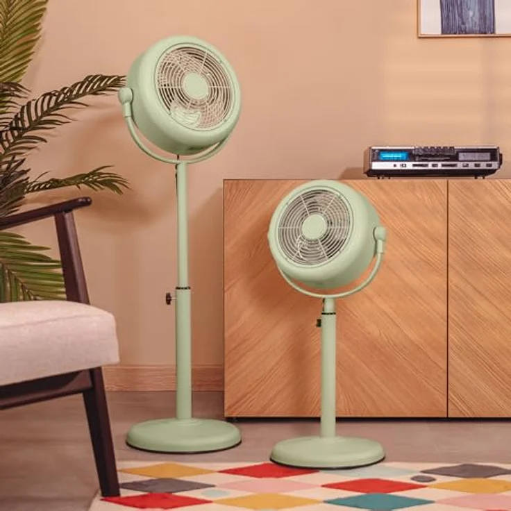 Cecotec Tischventilator EnergySilence 250 ClassicStyle, 25 W, grünes Design, 10 Zoll Durchmesser, 3 Flügel, 2 Geschwindigkeiten, neigbar – Bild 4