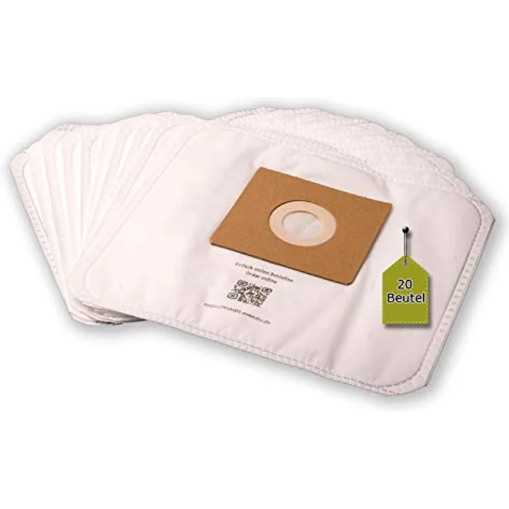 eVendix Staubsaugerbeutel eVac 01 für Beko BKS 1410, 20 Microvlies Beutel + 2 Mikro-Filter, hohe Filtration