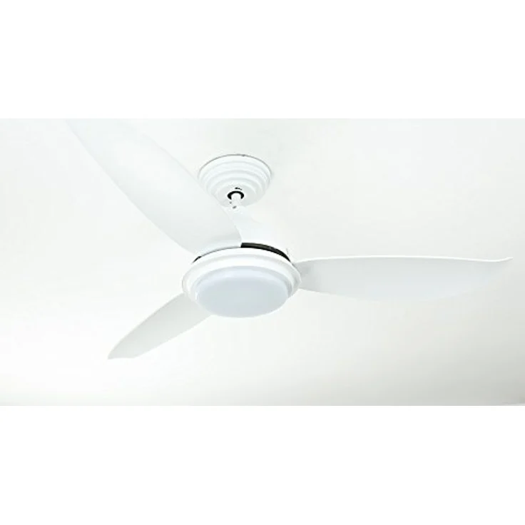 Pepeo Energiespar Deckenventilator Raja weiß mit dimmbarer LED Beleuchtung, 122cm, inklusive Fernbedienung – Bild 5