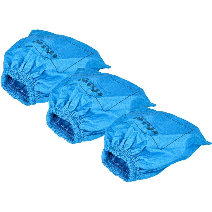 vhbw 3x Textilfilterbeutel kompatibel mit Kärcher NT 221, NT 27/1 ME, NT 22/1 AP TE, waschbar, blau