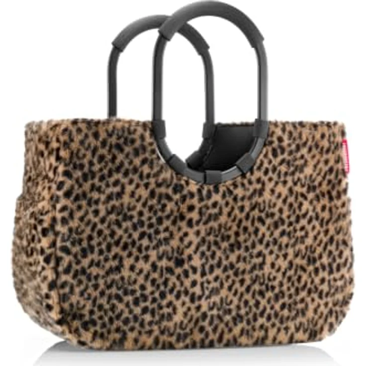 REISENTHEL® Shopper loopshopper L, eleganter Shopper mit gepolsterten Tragegriffen, Innentasche und Standfüßen, leo fake fur – Bild 4