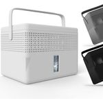 BonAura® AirOne Max, Luftentfeuchter ohne Strom für bis zu 33m², 360° Belüftung, integrierter Ausgießer & 980g Granulat, Schimmel- und Geruchsschutz