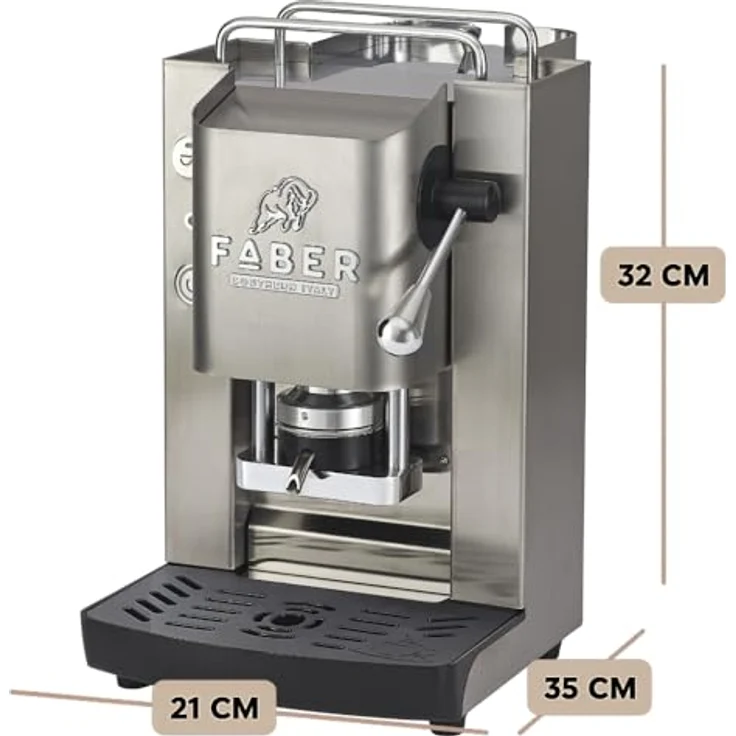 Faber Pro Inox Essential, Kapselmaschine in Matt Satin mit modernem Design – Bild 8