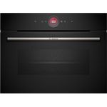 Bosch CBG7341B1, Serie 8 Smarter Einbau-Kompaktbackofen, 60 x 45 cm, Schwarz, Air Fry, Selbstreinigend, Made in Germany