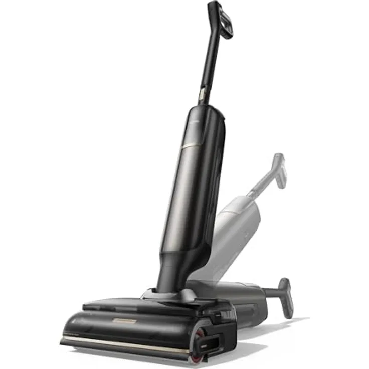 Mova M50 Ultra Nass- und Trockensauger, 22kPa Saugkraft, Roboterarm mit EdgeCoverage KI, klappbarer und ausziehbarer Griff, 100°C Bürstenwäsche, 5min Trocknung