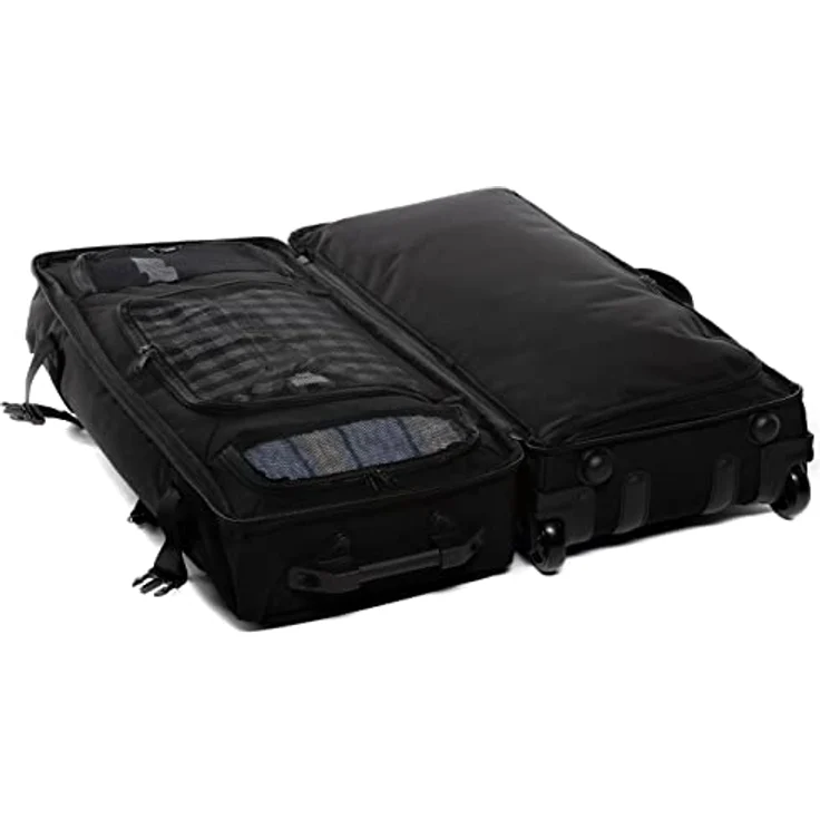 SONS OF ALOHA XXL Reisetasche mit 2 Rollen Kane Rollkoffer 80 cm Koffer Sporttasche Reise-Trolley recyceltes Meeresplastik 140L, schwarz – Bild 3