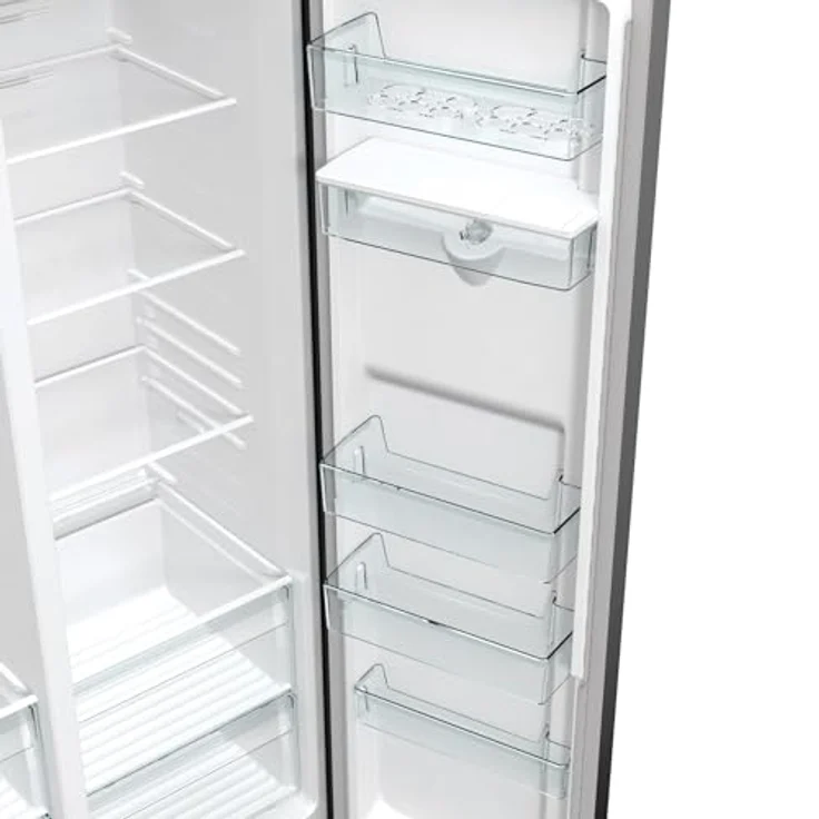 Gorenje NRR 9185 EABXLWD Side-by-Side-Kühlschrank, freistehend, schwarz, NoFrost, Breite 91 cm, Energieklasse E – Bild 11
