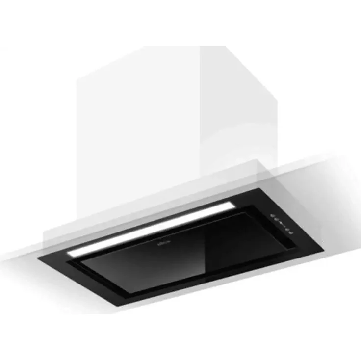 Elica Hidden 2.0 BL MAT 52/60, Einbau-Absauger mit schwarzem Soft-Touch-Lüfterbaustein, 3 Leistungsstufen, LED-Beleuchtung und Perimeter Aspiration