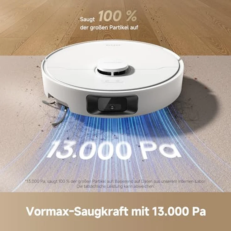 dreame D20 Pro Plus Saugroboter, 13.000 Pa Saugkraft, DuoBrush für Tierhaare, Selbstentleerung, LDS-Navigation, saugt und wischt, 5.200 mAh Akku – Bild 3