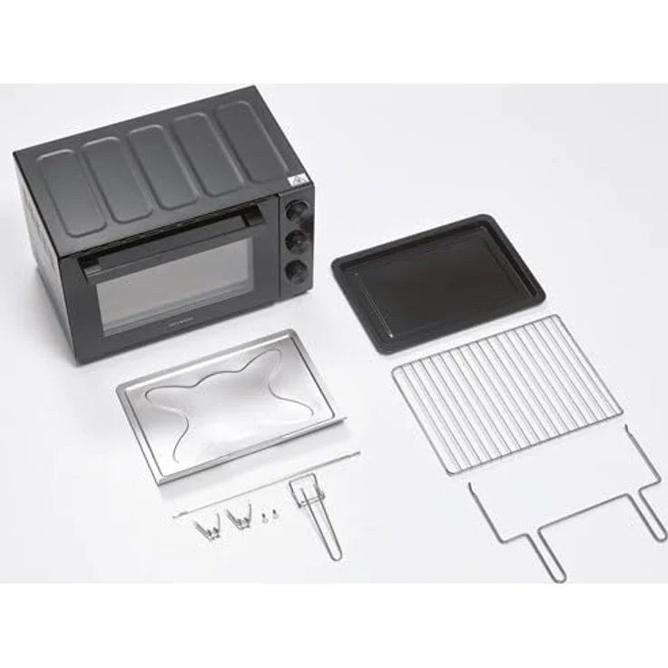 Severin 2076 Minibackofen mit Drehspieß und Pizzastein, 230°C max. Temperatur – Bild 5