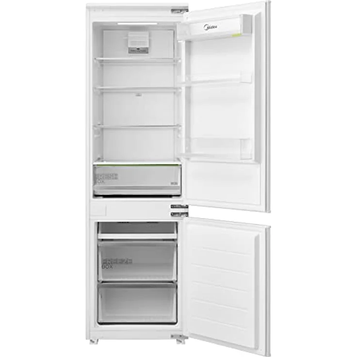Midea KG178SFNF Einbau Kühl-/Gefrierkombination, NoFrost, Digital Control, mit Schlepptür, LED Beleuchtung, 178,5 cm hoch, 180L Kühlen, 68L Gefrieren, Weiß – Bild 3