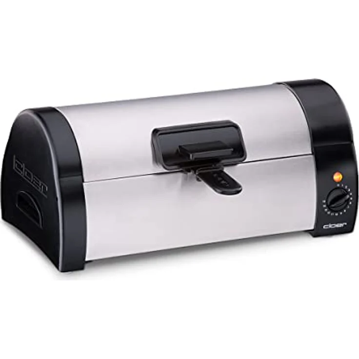 Cloer 3080 Brötchenbäcker zum Aufbacken von Brötchen, Kuchen oder Hefeteilchen 570 W, mattiertes Edelstahlgehäuse – Bild 2