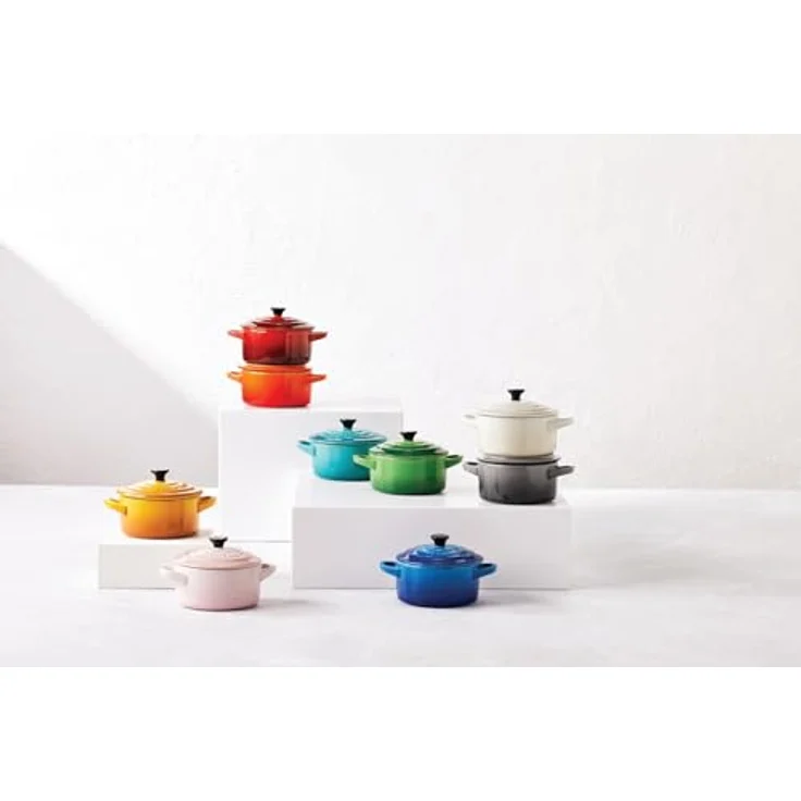 Le Creuset Mini-Cocotte- Bräter, Rund, 200 ml, 10 x 5 cm, Steinzeug, Türkis – Bild 8