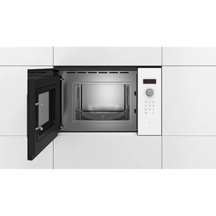 Bosch BFL523MW1F, 20-Liter Einbau-Mikrowelle mit 800 W, weiß, 7 automatische Programme, Edelstahl Innenraum und LED-Anzeige – Bild 9