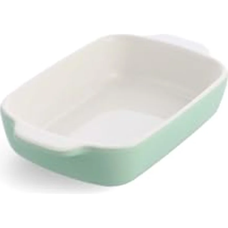 KitchenAid Stoneware Backform Rechteckig mit Antihaftbeschichtung und Bambusdeckel, 20 cm/0,9L, PFAS-frei, spülmaschinenfest, pistazie – Bild 1