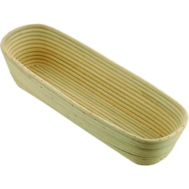 Matfer Schneider Althuetter-Markthandel Gärkorb Peddigrohrform Peddigschalen oval 1kg 340x130mm, länglich, 34 cm, Rattan