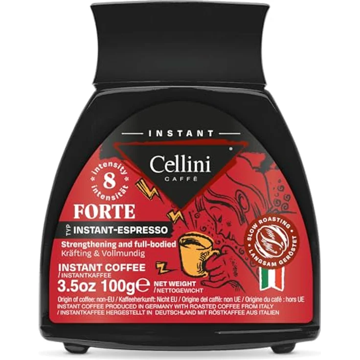 Cellini Instant-Espresso Forte Glas (1 x 100 g) – Bild 2