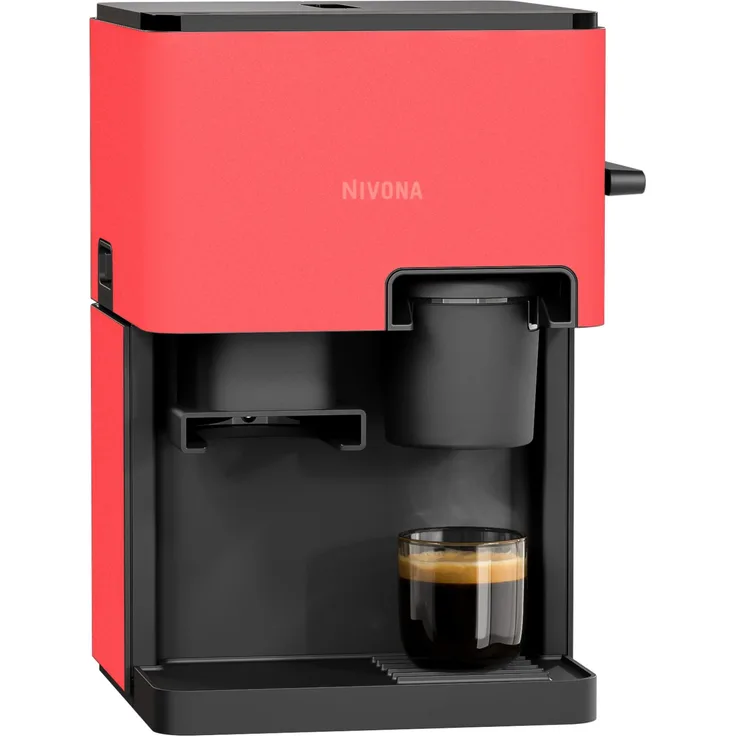 Nivona CUBE 4 Color-Edition, Kaffeevollautomat mit 5 Getränkerezepten und Aroma Balance System, rot