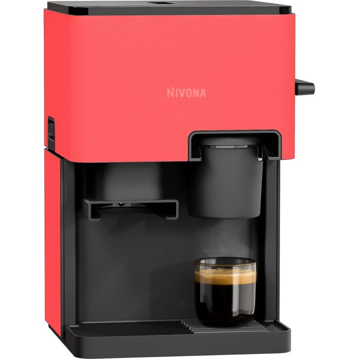 Nivona CUBE 4 Color-Edition, Kaffeevollautomat mit 5 Getränkerezepten und Aroma Balance System, rot