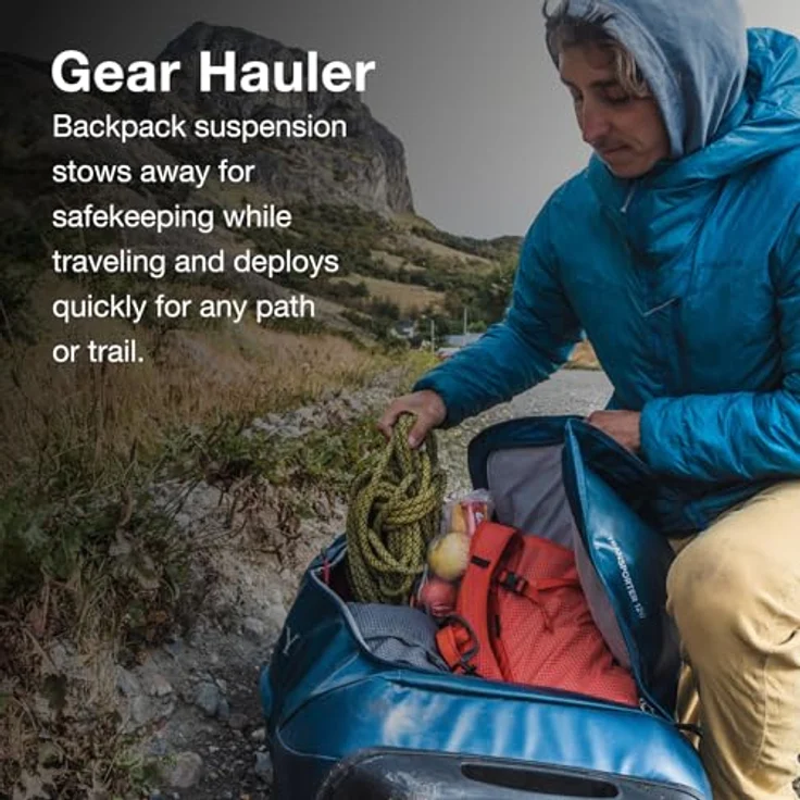 Osprey Transporter 40, 2-Rollen Reisetasche aus 100% Polyester, 55 cm, schwarz – Bild 4