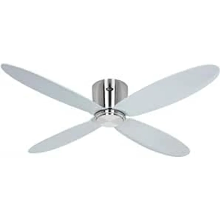 CASAFAN Eco Plano II, Energiespar Deckenventilator mit Fernbedienung und WiFi, 132 cm, Chrom – Bild 1