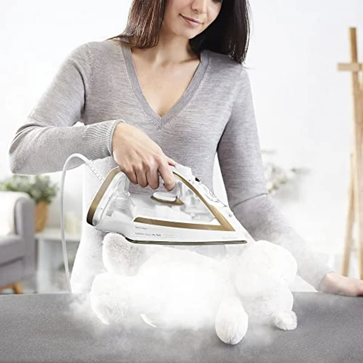 Tefal Dampfbügeleisen FV8042 Puregliss Dampfbügeleisen, ausgezeichnete Gleiteigenschaften, Entkeimende Dampfkraft, präzise Spitze – Bild 6