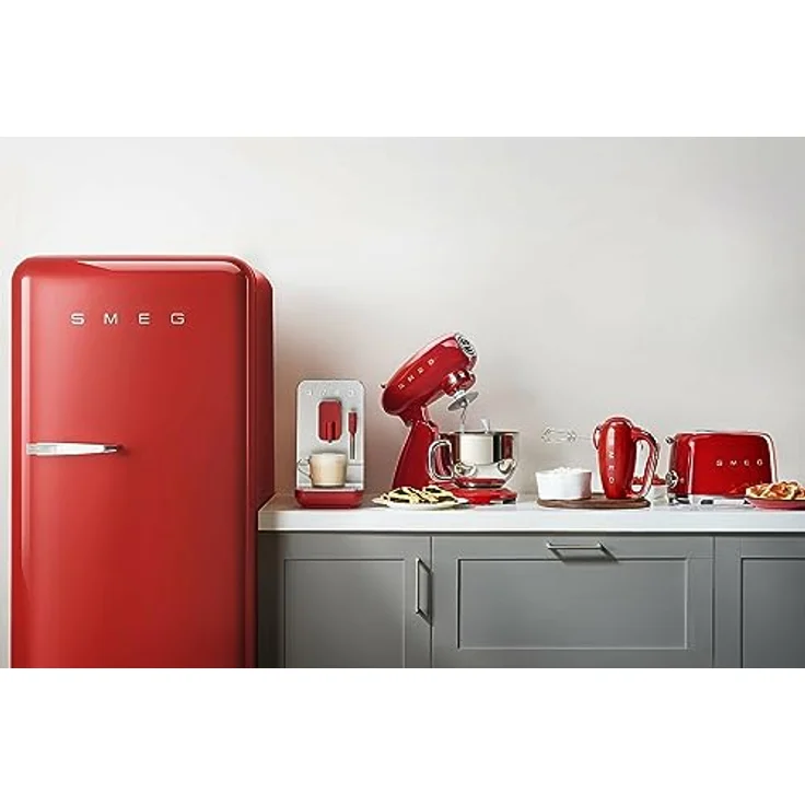 Smeg BCC01 Kaffeevollautomat 50s Style, 1,4 l Wassertank, mit integriertem Mahlwerk, ruby red – Bild 6