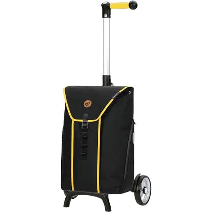 Andersen Shopper Unus Shopping Trolley, Einkaufstrolley 54 cm, 100% Polyester, schwarz