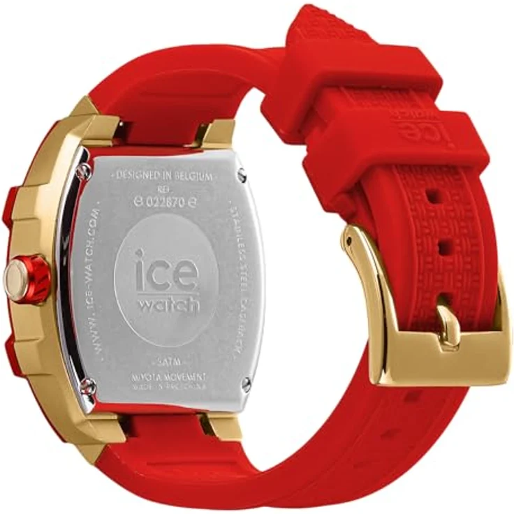 ICE-WATCH Ice boliday Passion red Damenuhr mit Silikonarmband (Small) - Kalenderfunktion, Leuchtzeiger, 24-Stunden-Anzeige - Preisvergleich – Bild 4