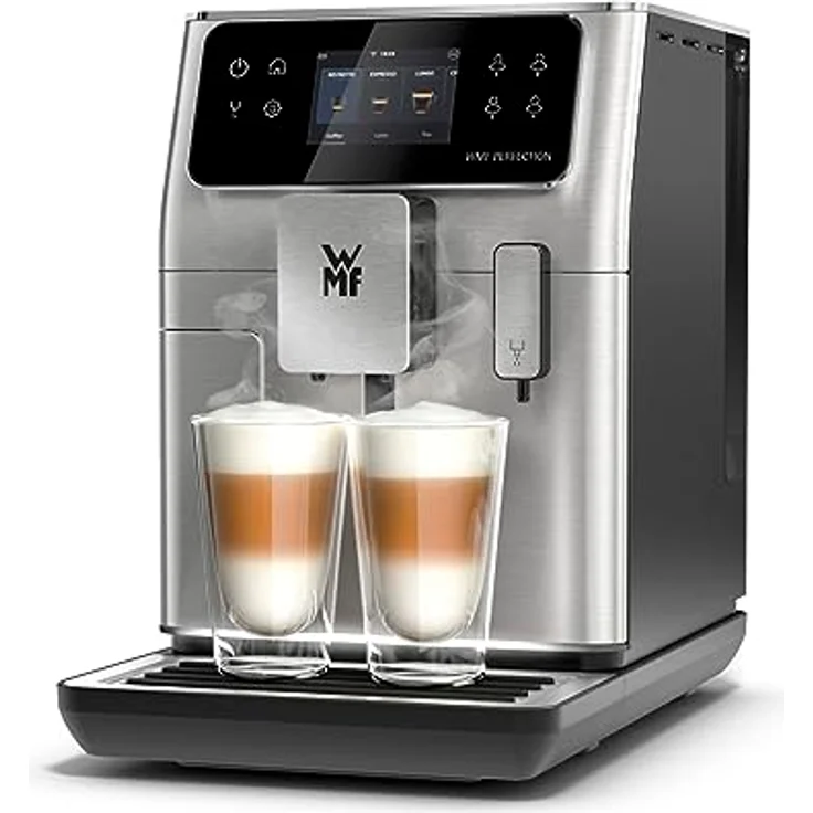 WMF Perfection 640 Kaffeevollautomat mit Milchsystem, 16 Getränkespezialitäten, Double Thermoblock, Edelstahl-Mahlwerk, Nutzerprofil Speicherung, Wifi – Bild 1
