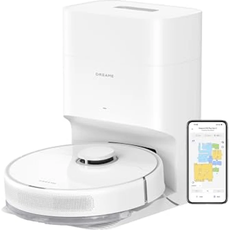 dreame D10 Plus Gen 2 Saugroboter mit Automatischer Staubentleerung, LiDAR-Navigation, 6000 Pa Saugkraft für Teppiche und Tierhaare, 285-Minuten-Akku, in [Farbe] – Bild 1