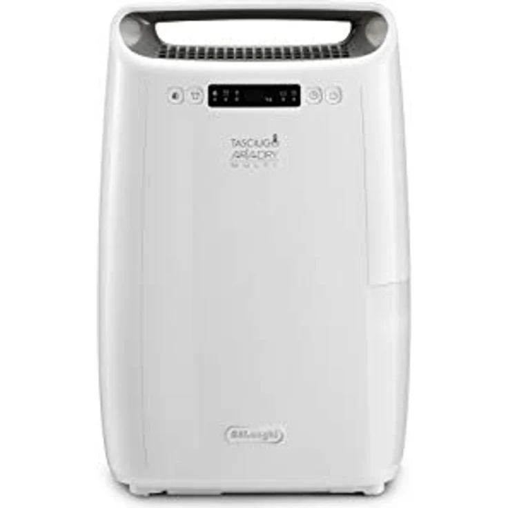 De'Longhi AriaDry DEXD214RF Luftentfeuchter mit 3-fach Filtersystem, Trocknungsfunktion, 14 l/Tag, R290, abnehmbarer Wassertank, Weiß – Bild 1