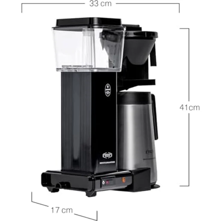 Moccamaster Filter Kaffeemaschine KBGT Thermos, 1.25 Liter, 1450 W, Black – Bild 2