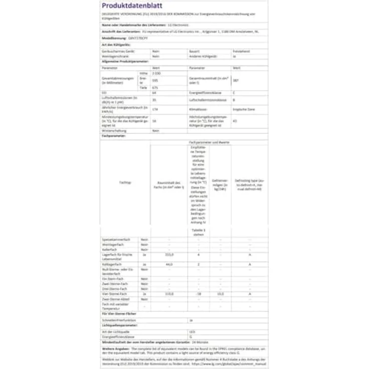 LG GBV7270CPY Kühl-Gefrierkombination, 387 l, Fresh Zone Fach, Silber – Bild 7