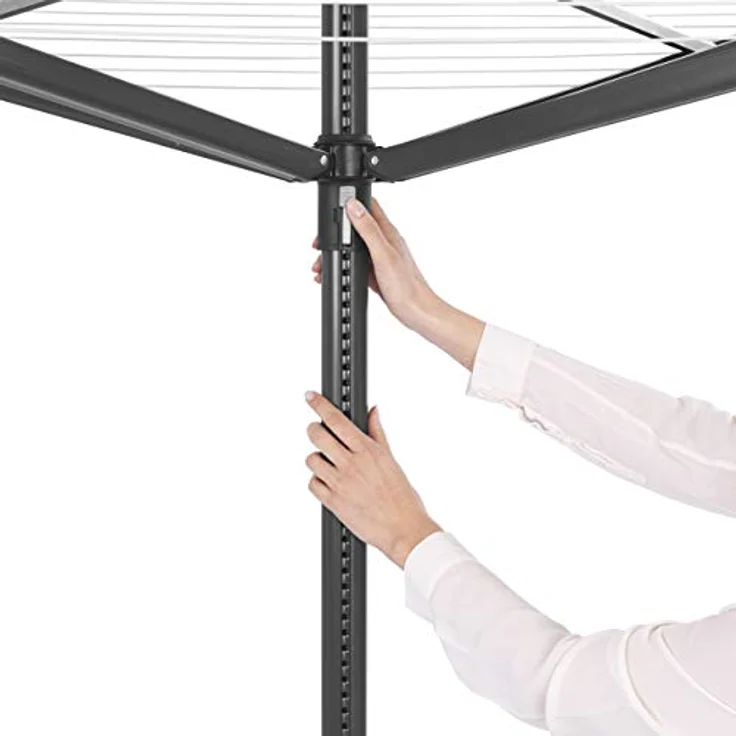 Brabantia Wäscheleine für den Außenbereich, anthrazit, 50 m – Bild 3