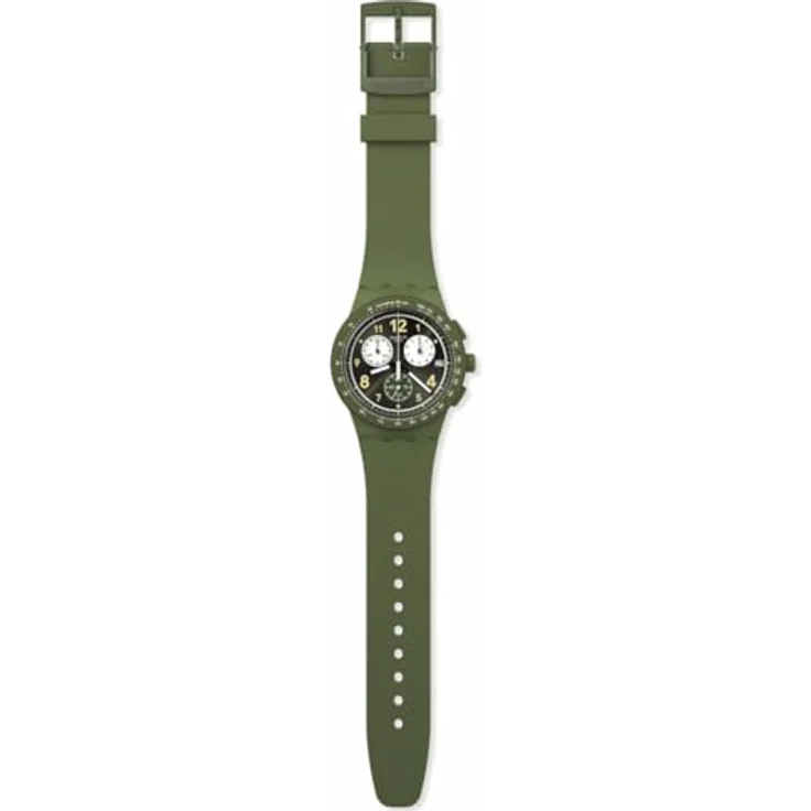Swatch Nothing Basic About Green SUSG406, Armbanduhr mit auffälligem grünen Design – Bild 2