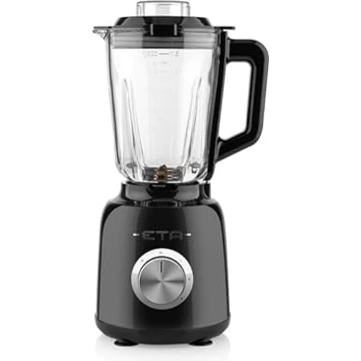 ETA Standmixer Storio I 1 200 Watt | 3 Geschwindigkeiten | 26.000 Umdrehungen/min | Pulsfunktion | 1,5 Liter Gla Behälter | BlendeX Messer | Schwarz – Bild 2