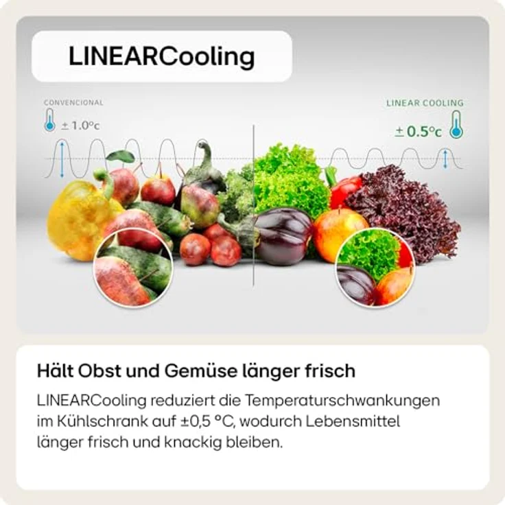 LG GMG861EPAE InstaView SLIM Multi-Door Kühl-Gefrierkombination, 508 L, Matte Black – Bild 3